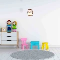 Lampa wisząca OWL 1XE14 LED multikolor