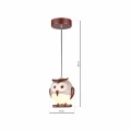 Lampa wisząca OWL 1XE14 LED multikolor
