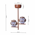 Plafon OWL 2XG9 LED  szer.30cm