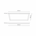 Lampa techniczna 300x600 - 24W biały