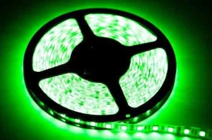 Taśma 60 LED 24W, Barwa zielony, IP65, (5 metrów)