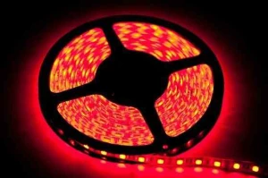 Taśma 60 LED 24W, Barwa Czerwony, IP20, (5 metrów)