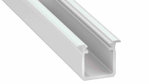 Profil aluminiowy biały TYP G 1m + Klosz mleczny