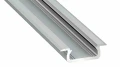 Profil aluminiowy SREBRNY TYP Z 1m + Klosz mleczny