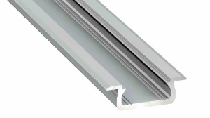 Profil aluminiowy SREBRNY TYP Z 1m + Klosz mleczny