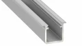Profil aluminiowy SREBRNY TYP G 1m + Klosz mleczny