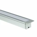 Profil aluminiowy SREBRNY TYP G 1m + Klosz mleczny