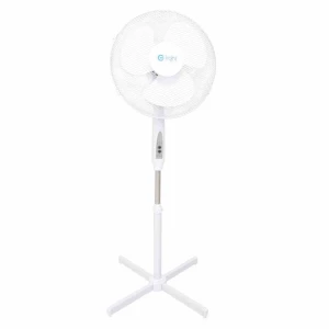 Wentylator STOJĄCY EKO-LIGHT Z PILOTEM 16'' biały