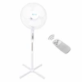Wentylator STOJĄCY EKO-LIGHT Z PILOTEM 16'' biały