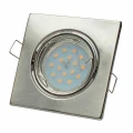 Lampa podtynkowa KWADRATOWYCH 3x5W GU10 Srebrny