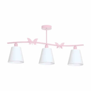 Lampa wisząca ALICE 3xE14 Różowy