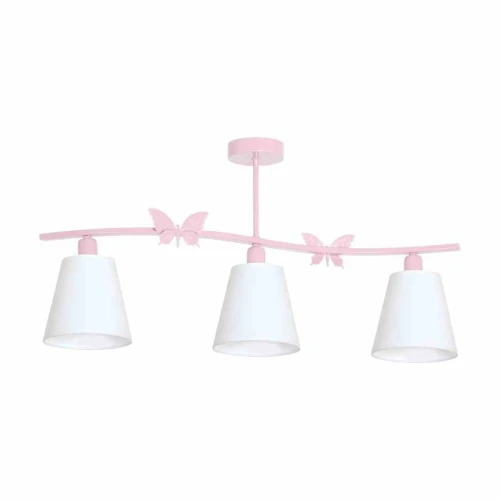 Lampa wisząca ALICE 3xE14 Różowy