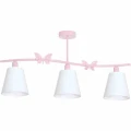 Lampa wisząca ALICE 3xE14 Różowy