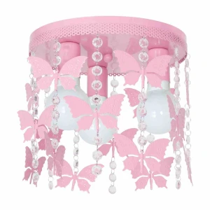Plafon ANGELICA różowy 3xE27 szer.30cm