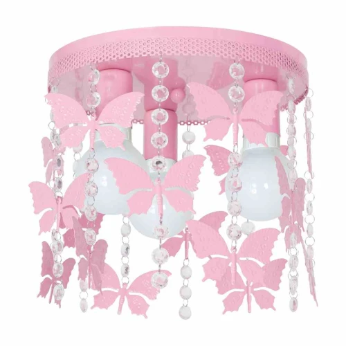 Plafon ANGELICA różowy 3xE27 szer.30cm