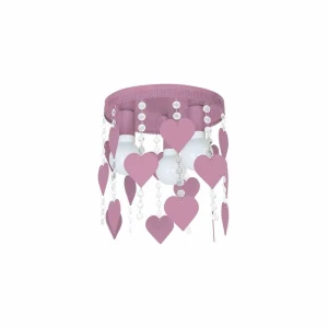 Plafon CORAZON różowy 3xE27 szer.30cm