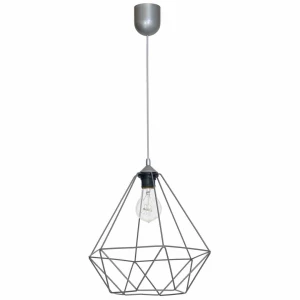 Lampa wisząca BASKET 1xE27 szary