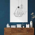 Lampa wisząca BASKET 1xE27 szary