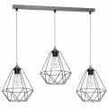 Lampa wisząca BASKET 3xE27 szary