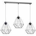 Lampa wisząca BASKET 3xE27 szary