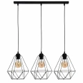 Lampa wisząca BASKET 3xE27 czarny