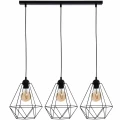 Lampa wisząca BASKET 3xE27 czarny