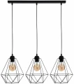 Lampa wisząca BASKET 3xE27 czarny