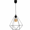 Lampa wisząca BASKET 1xE27 czarny