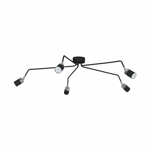 Plafon JOKER czarny 5xGU10  szer.132cm