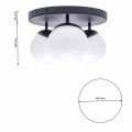 Plafon SFERA czarny 3xE14 szer.35cm