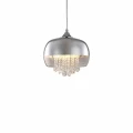 Lampa wisząca LUNA 1xE14 LED chrom