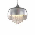 Lampa wisząca LUNA 1xE14 LED chrom
