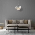 Lampa wisząca LUNA 1xE14 LED chrom