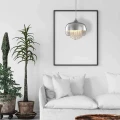 Lampa wisząca LUNA 1xE14 LED chrom