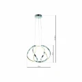 Lampa wisząca GLOBE 50W LED chrom