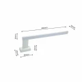 Kinkiet SHINE 45cm 11W LED biały