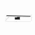 Kinkiet SHINE 60cm 13,8W LED czarny