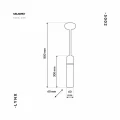 Lampa wisząca LYNX 1xE14 czarno/złoty