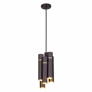 Lampa wisząca LYNX 12xE14 czarno/złoty