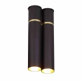 Lampa wisząca LYNX 2xE14 czarno/złoty