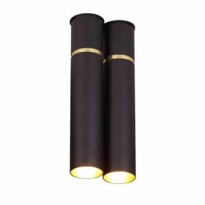Lampa wisząca LYNX 2xE14 czarno/złoty