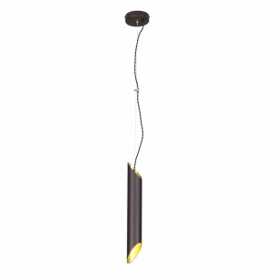 Lampa wisząca LIBRA 1xE14 czarno/złoty