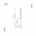 Lampa wisząca LIBRA 1xE14 czarno/złoty