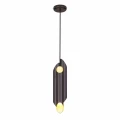 Lampa wisząca LIBRA 6xE14 czarno/złoty