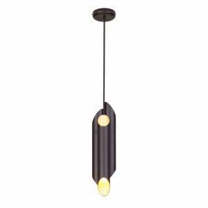 Lampa wisząca LIBRA 6xE14 czarno/złoty