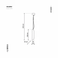 Lampa wisząca LIBRA 1xE14 złoty