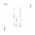 Lampa wisząca LIBRA 6xE14 złoty