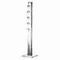 Lampa podłogowa PHOENIX 5xE14 czarno/złoty
