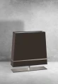 Lampa podłogowa VOLANS 1xE27 szary/chrom