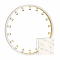 Lampa podłogowa CASSIOPEIA 19xE14 biało/złoty